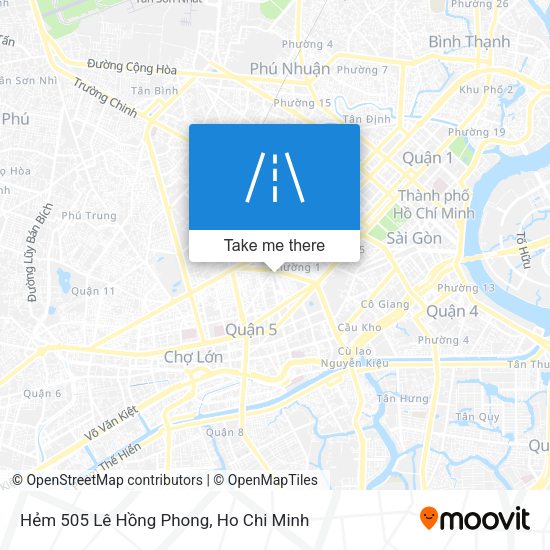 Hẻm 505 Lê Hồng Phong map