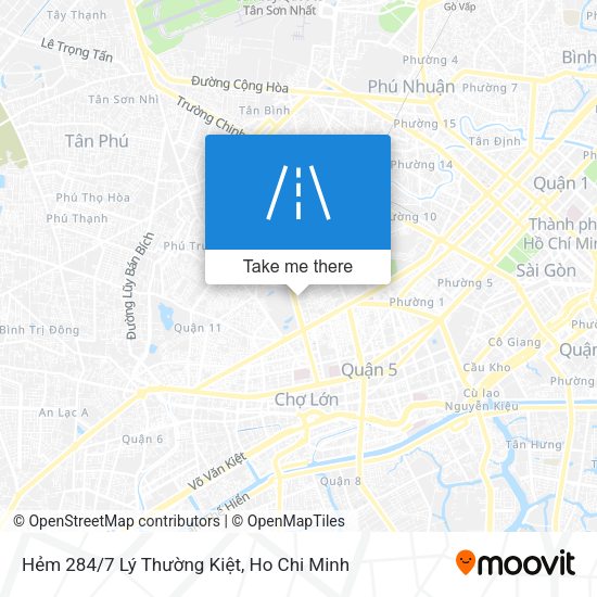 Hẻm 284/7 Lý Thường Kiệt map