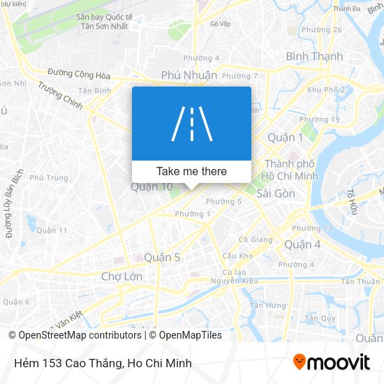 Hẻm 153 Cao Thắng map