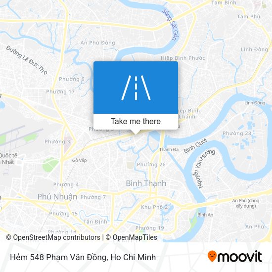 Hẻm 548 Phạm Văn Đồng map