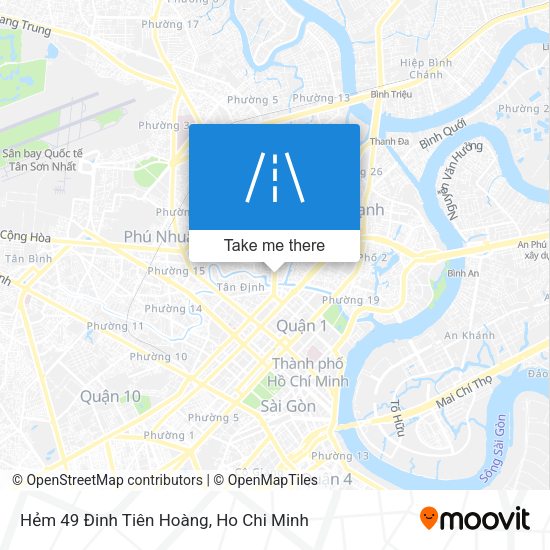 Hẻm 49 Đinh Tiên Hoàng map