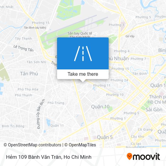 Hẻm 109 Bành Văn Trân map