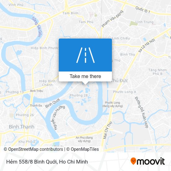 Hẻm 558/8 Bình Quới map