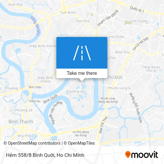 Hẻm 558/8 Bình Quới map