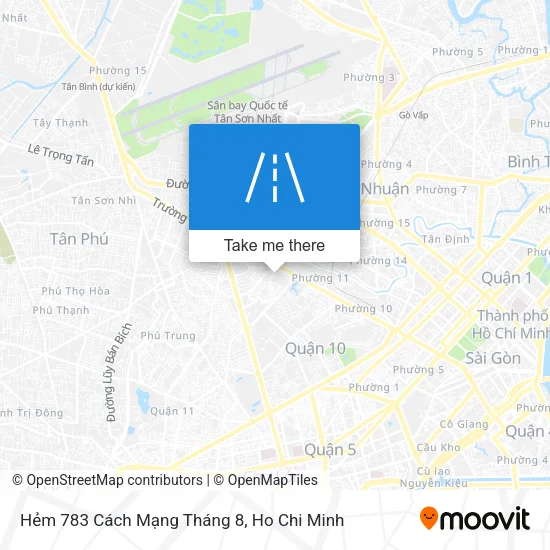 Hẻm 783 Cách Mạng Tháng 8 map
