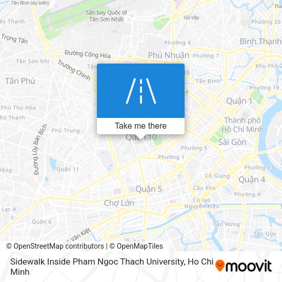 Sidewalk Inside Pham Ngoc Thach University map