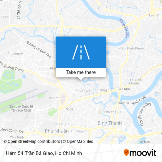 Hẻm 54 Trần Bá Giao map