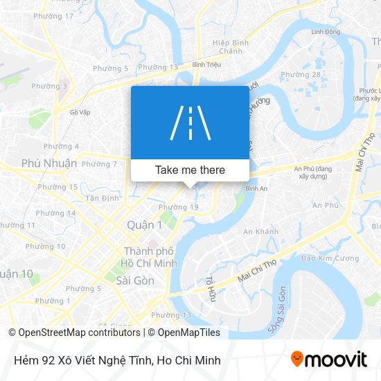 Hẻm 92 Xô Viết Nghệ Tĩnh map