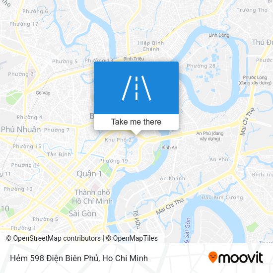 Hẻm 598 Điện Biên Phủ map