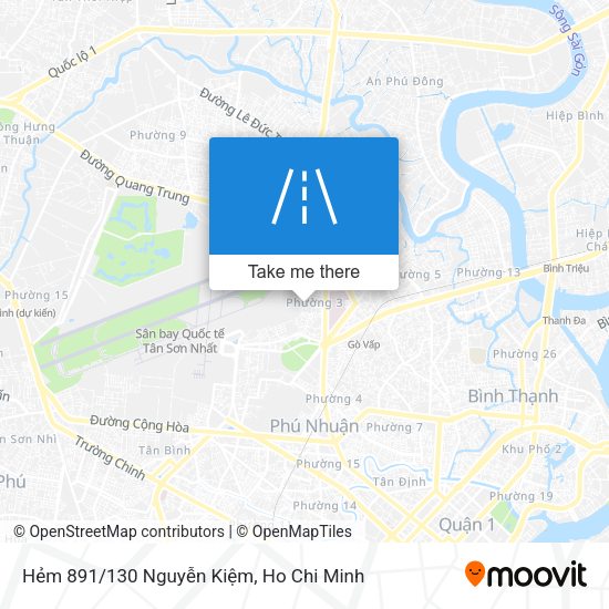 Hẻm 891/130 Nguyễn Kiệm map