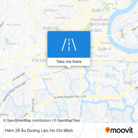 Hẻm 28 Âu Dương Lân map