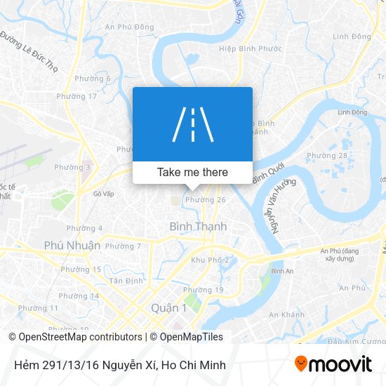 Hẻm 291/13/16 Nguyễn Xí map