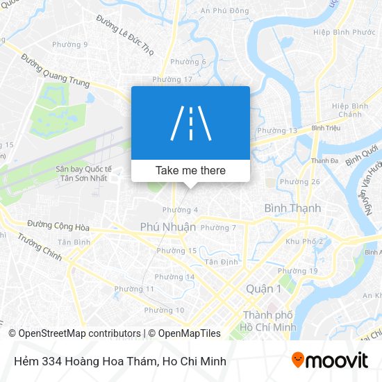 Hẻm 334 Hoàng Hoa Thám map