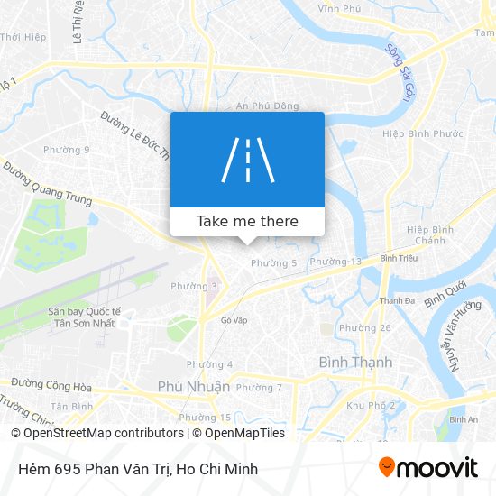 Hẻm 695 Phan Văn Trị map