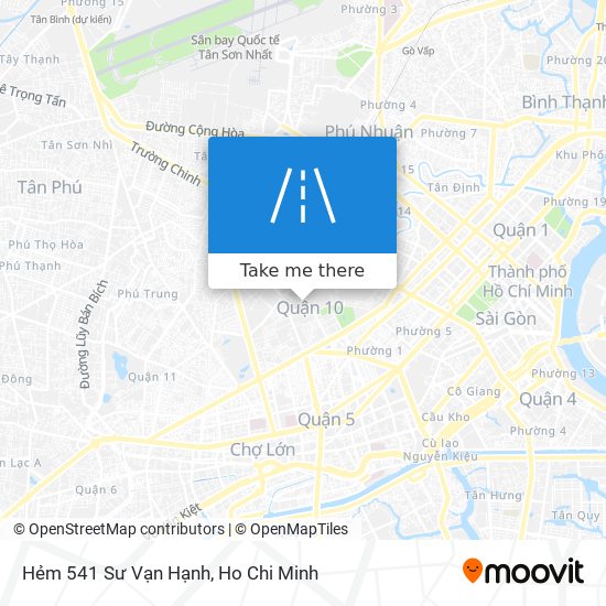 Hẻm 541 Sư Vạn Hạnh map