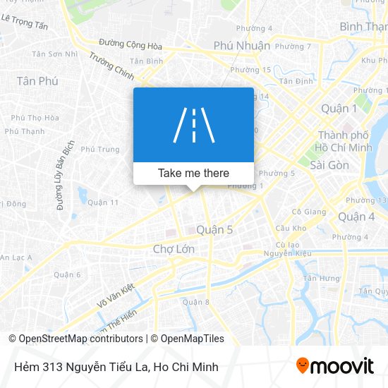 Hẻm 313 Nguyễn Tiểu La map