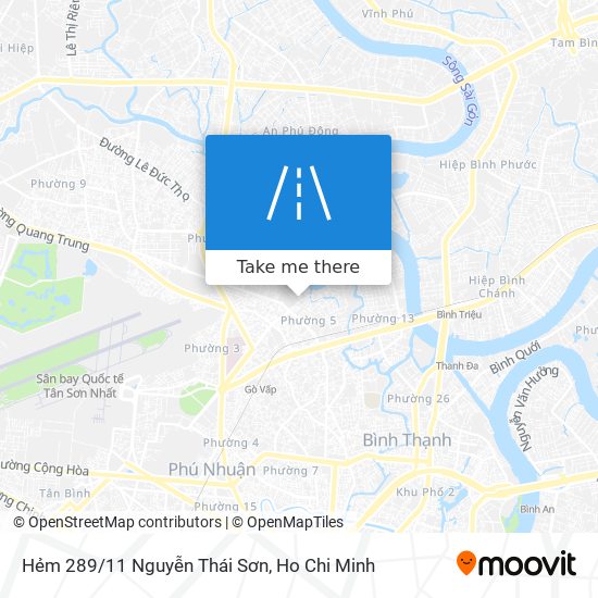 Hẻm 289/11 Nguyễn Thái Sơn map