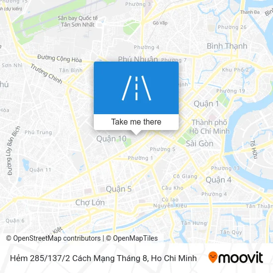 Hẻm 285 / 137 / 2 Cách Mạng Tháng 8 map
