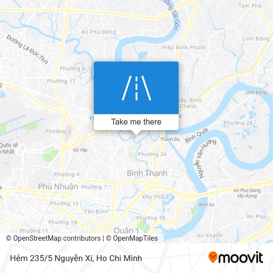 Hẻm 235/5 Nguyễn Xí map