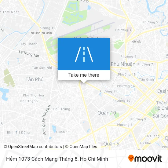 Hẻm 1073 Cách Mạng Tháng 8 map