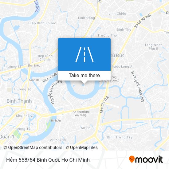Hẻm 558/64 Bình Quới map