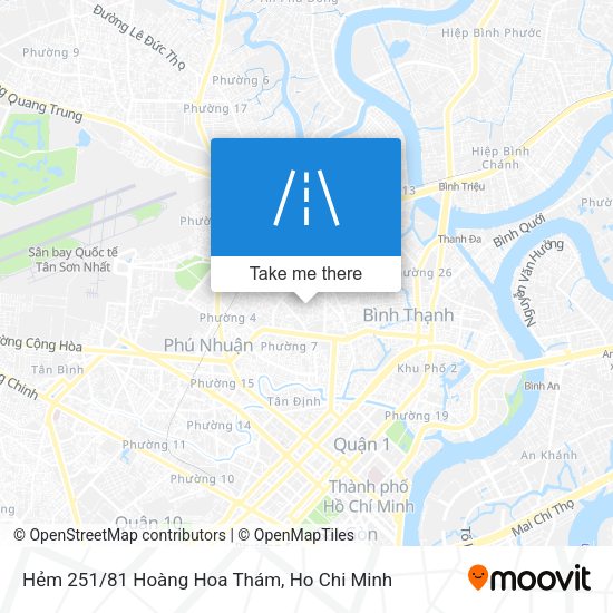 Hẻm 251/81 Hoàng Hoa Thám map