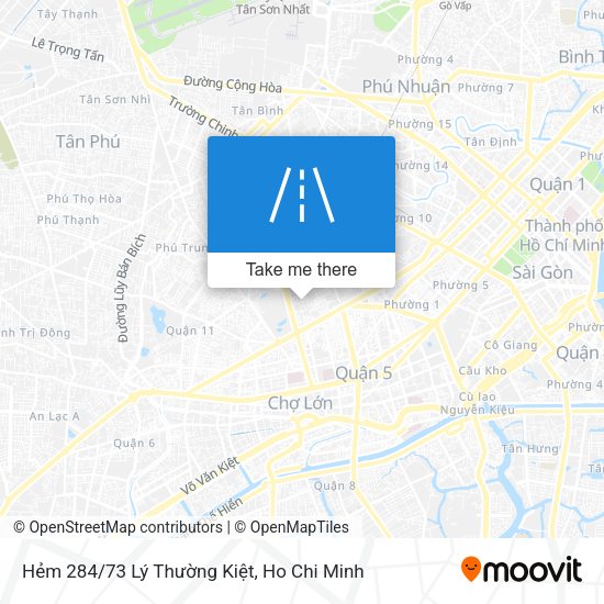 Hẻm 284/73 Lý Thường Kiệt map
