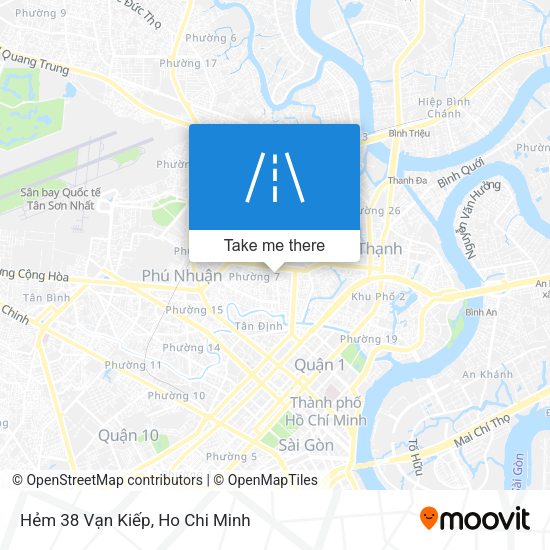 Hẻm 38 Vạn Kiếp map