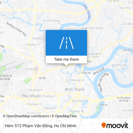 Hẻm 512 Phạm Văn Đồng map
