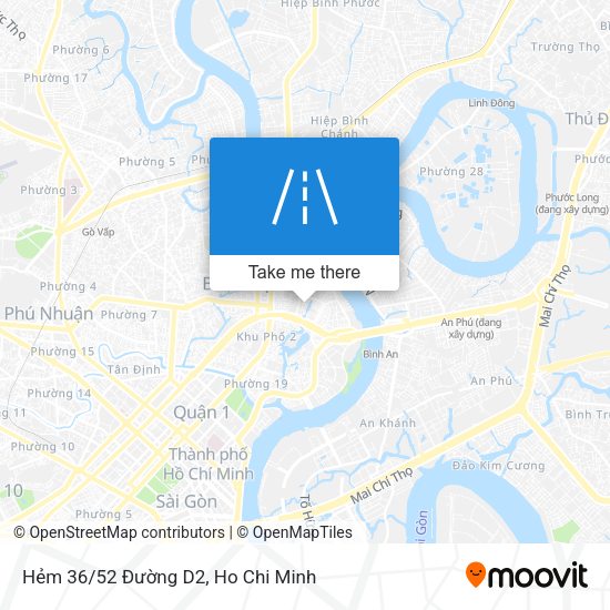 Hẻm 36/52 Đường D2 map
