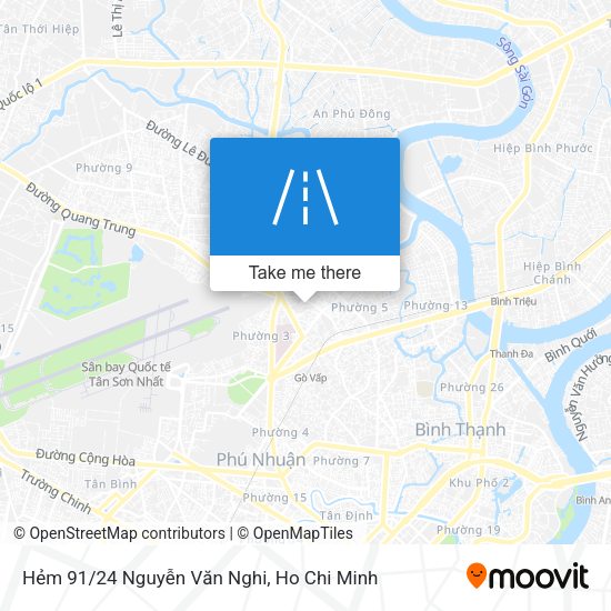 Hẻm 91/24 Nguyễn Văn Nghi map