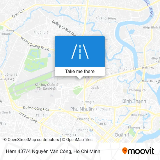 Hẻm 437/4 Nguyễn Văn Công map