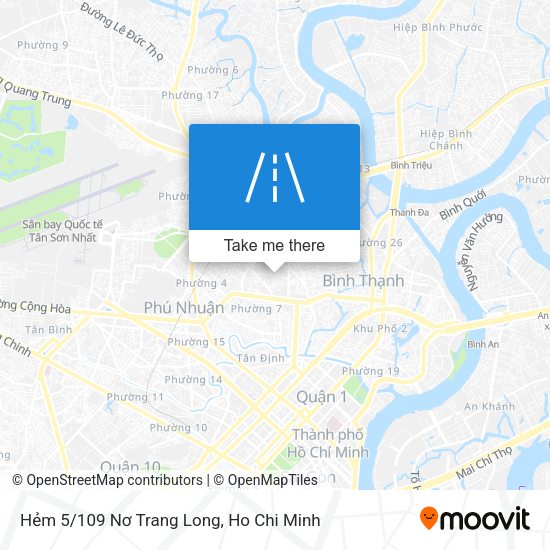 Hẻm 5/109 Nơ Trang Long map