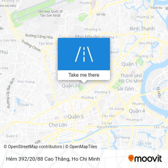 Hẻm 392/20/88 Cao Thắng map