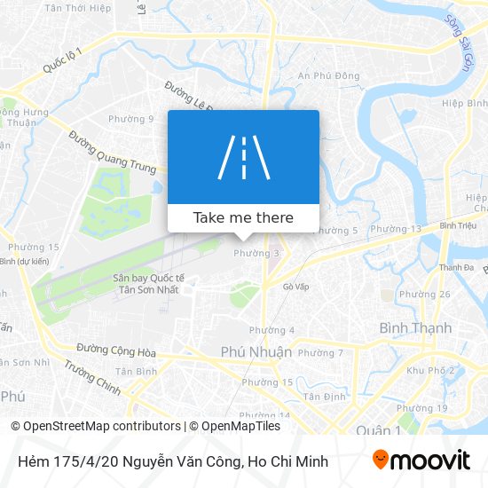 Hẻm 175/4/20 Nguyễn Văn Công map