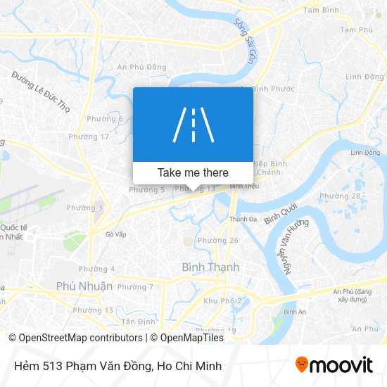 Hẻm 513 Phạm Văn Đồng map
