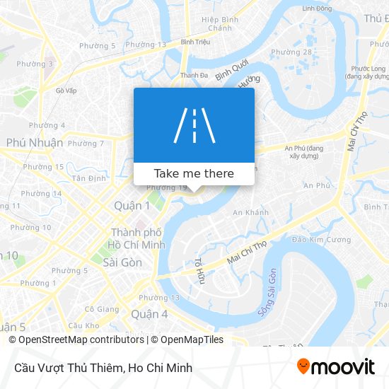 Cầu Vượt Thủ Thiêm map