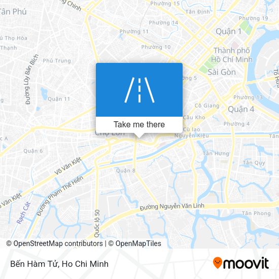 Bến Hàm Tử map