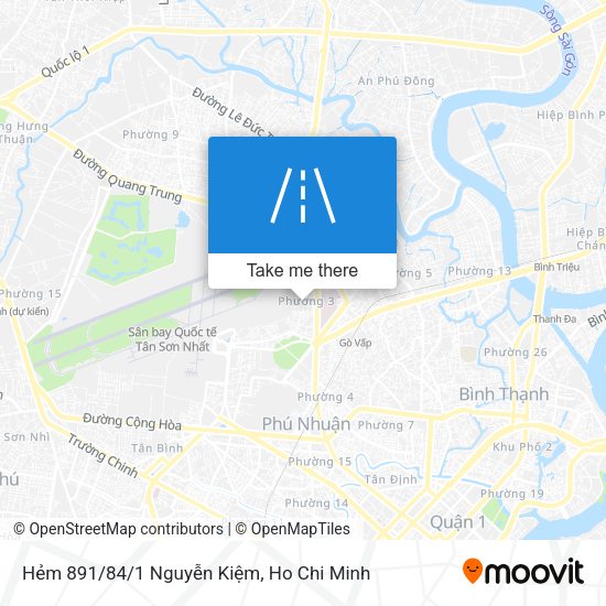 Hẻm 891/84/1 Nguyễn Kiệm map