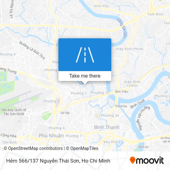 Hẻm 566/137 Nguyễn Thái Sơn map