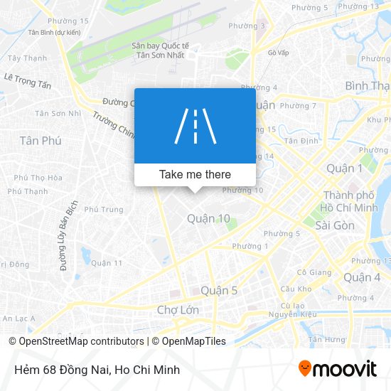 Hẻm 68 Đồng Nai map