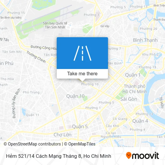 Hẻm 521/14 Cách Mạng Tháng 8 map