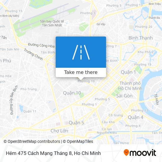 Hẻm 475 Cách Mạng Tháng 8 map