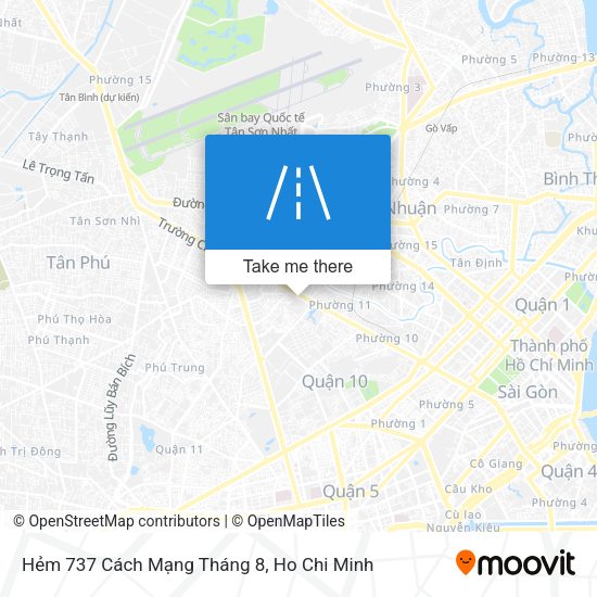 Hẻm 737 Cách Mạng Tháng 8 map