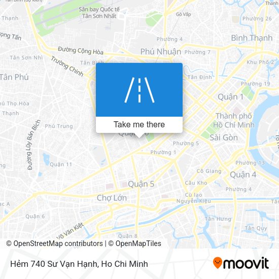 Hẻm 740 Sư Vạn Hạnh map
