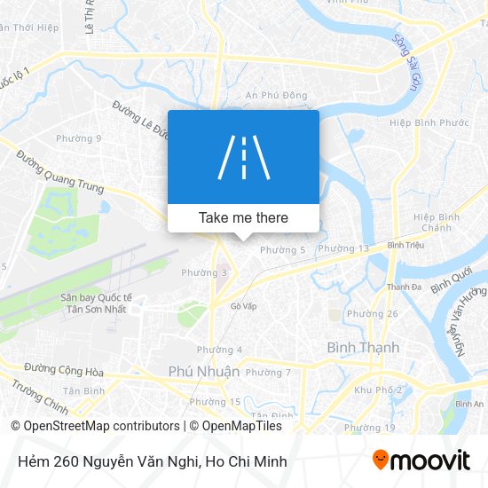 Hẻm 260 Nguyễn Văn Nghi map