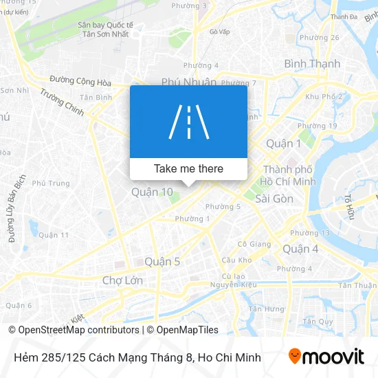 Hẻm 285/125 Cách Mạng Tháng 8 map