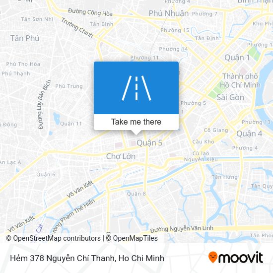 Hẻm 378 Nguyễn Chí Thanh map