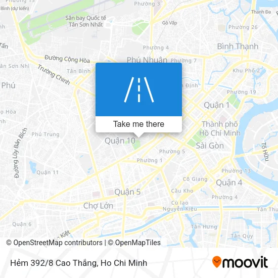 Hẻm 392/8 Cao Thắng map
