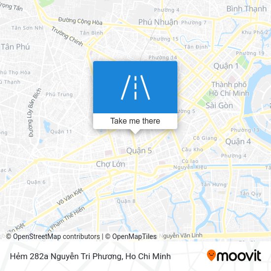 Hẻm 282a Nguyễn Tri Phương map
